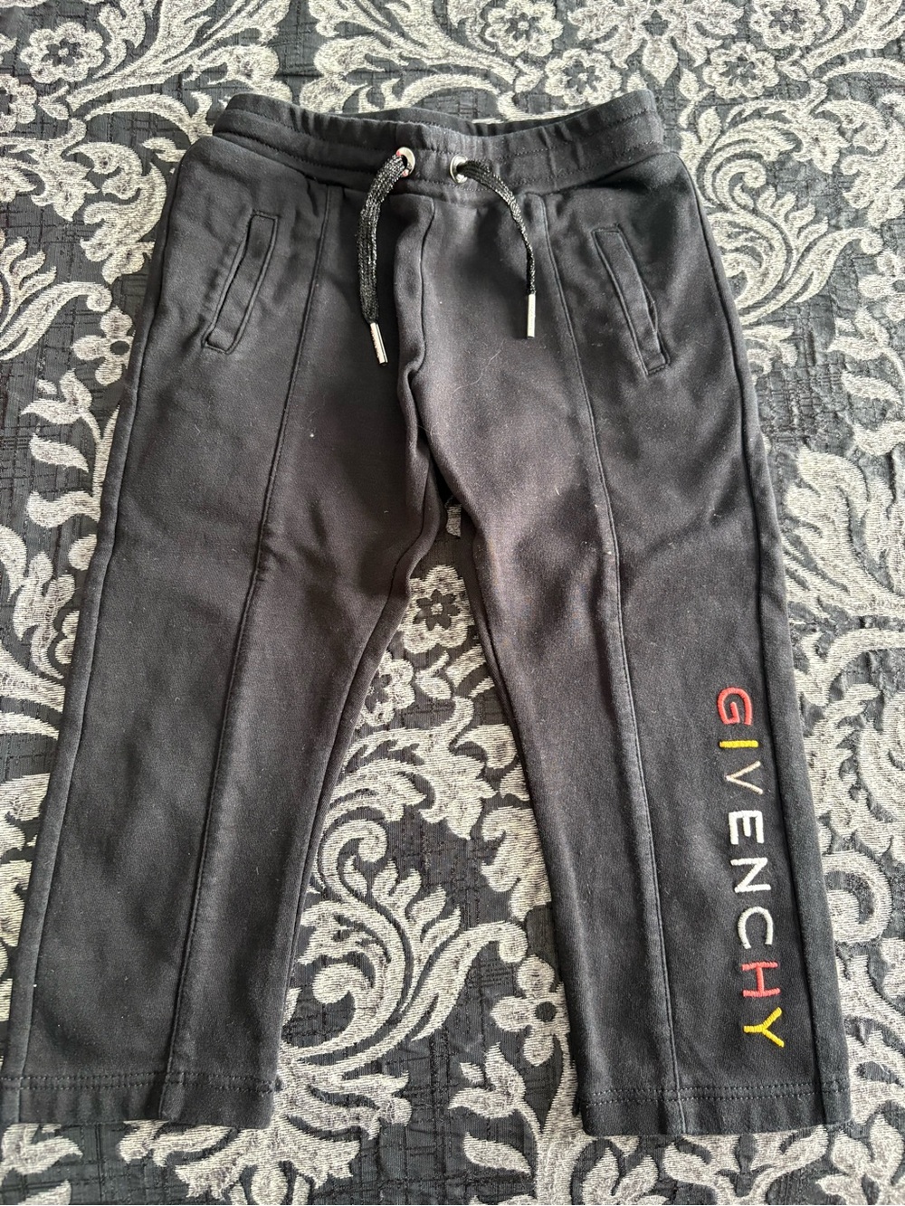 Givenchy Unisex Kids Black Logo-Trim Sweatpants